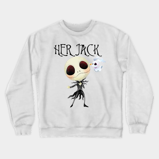 HER JACK Crewneck Sweatshirt by WalkingMombieDesign